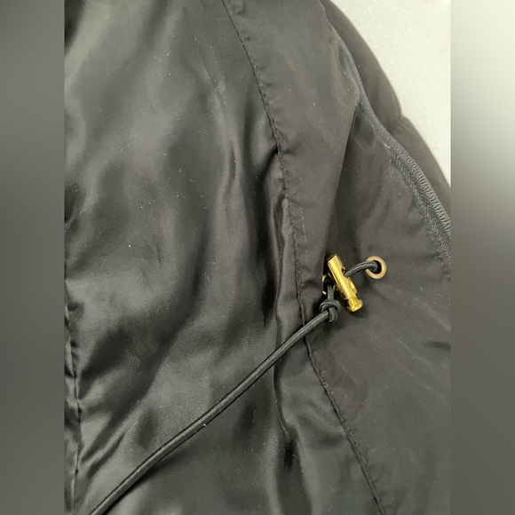 GUESS Women's Zipped Pockets Down Faux-Fur-Trim Hooded Parka, Black, Size L - Picture 6 of 11